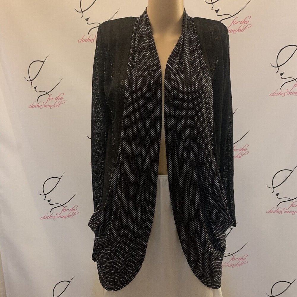 Variations. Size Medium. Stretch Light Weight Cardigan. Open Front. B59.